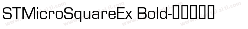 STMicroSquareEx Bold字体转换